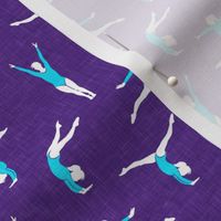 (small scale) Gymnastics - gymnast - purple - LAD22