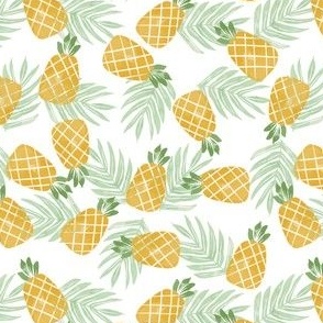 Watercolor Pineapples 