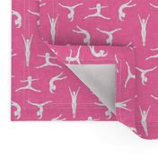(small scale) Gymnastics - gymnast - pink - LAD22
