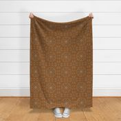 Silvery Gray and Cocoa Brown Western Style Kaleidoscope