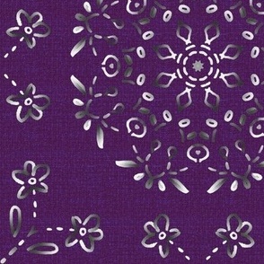 Silvery Gray and Purple Western Style Kaleidoscope