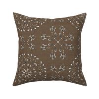 Silvery Gray and Coffee Brown Western Style Kaleidoscope