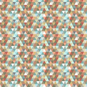 Triangles in Muted Earthtones - Small