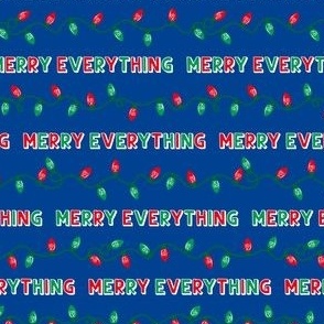 Christmas Lights - Merry Everything - Blue