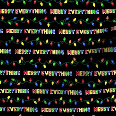 Christmas Lights - Merry Everything - Rainbow