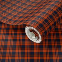 The Orange and the Navy: Mini Prints  - Plaid - 1in x 1in