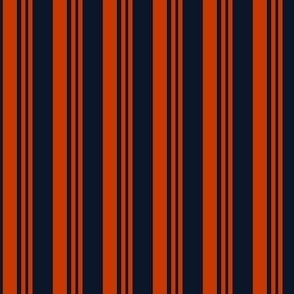 The Orange and the Navy: Mini Prints - Stripes 1 - Vertical - 1in x 1in