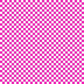 hot pink half inch checker