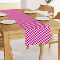 neon pink pops checker half inch