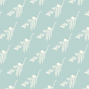 Birdsong in Light Teal