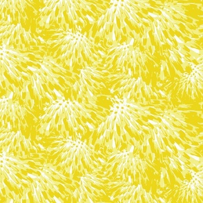 Dandelion Flower Abstract - Canary Yellow