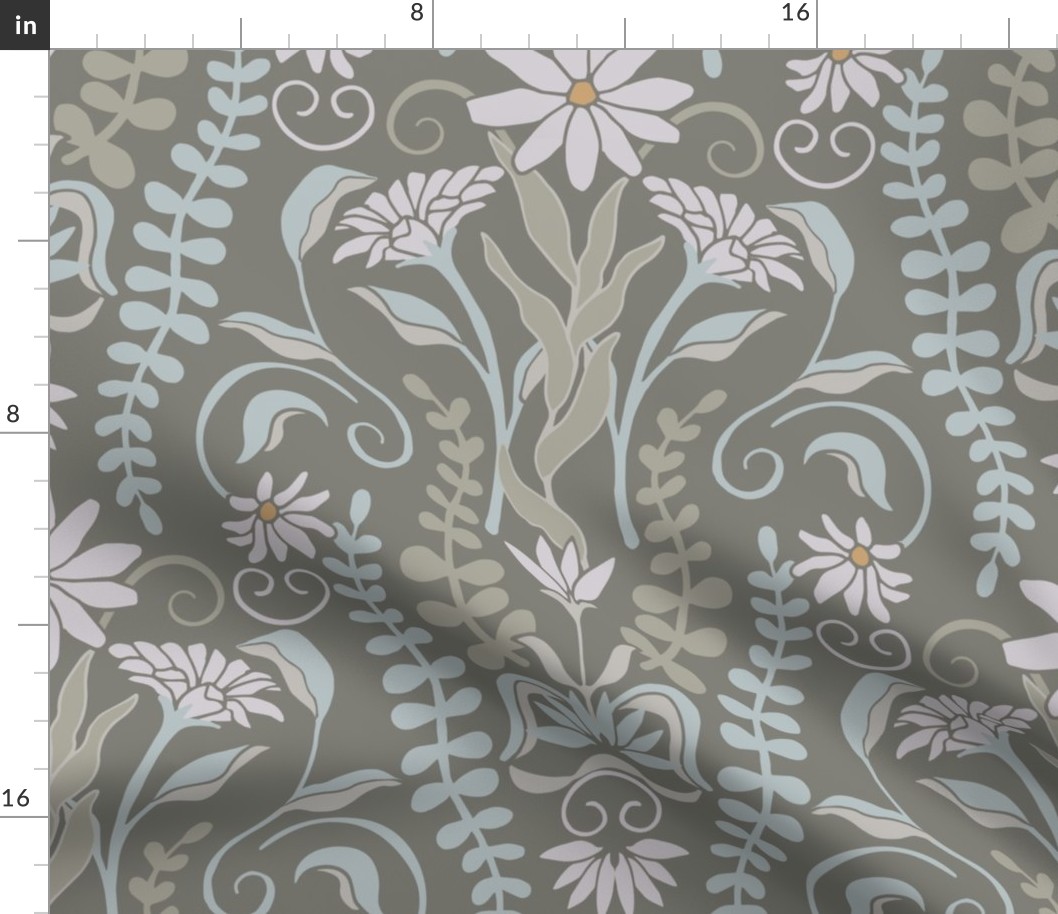 Dark Winding Floral (Large)