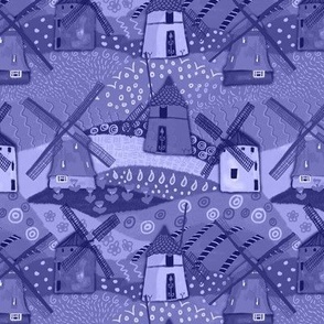 Very Peri periwinkle windmill whimsy  6” repeat