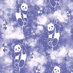 Pandas In Heaven (Very Peri)