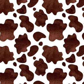 Cow  brown and white pattern