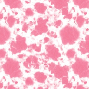 Cow tie dye pattern. Pink red and white