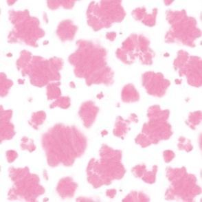 Cow tie dye pattern. Pink and white