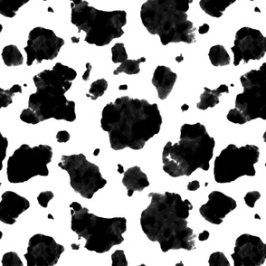 Cow tie dye pattern. Black and white