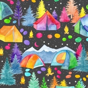 campsite dreams - dark grey