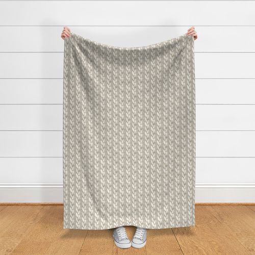 White watercolor realistic knitted pattern