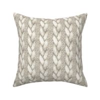 White watercolor realistic knitted pattern