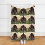 orangutan king cornsilk pillow panel