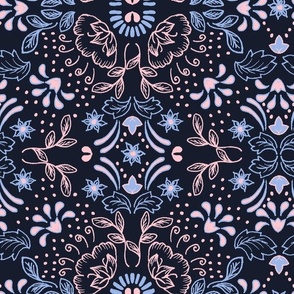 Nordic paisley shapes