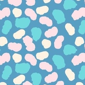 Light blue Irregular Pastel Spots Naive Surface