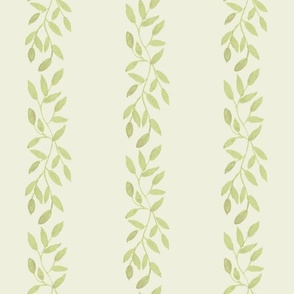 Bella Petals Peridot Watercolor Stripe on Solid Pastel Green