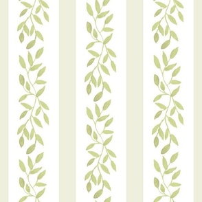 Bella Petals Peridot Watercolor Victorian Stripe I