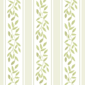 Bella Petals Peridot Watercolor Victorian Stripe II