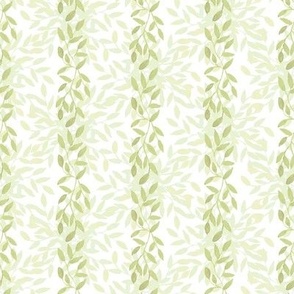 Bella Petals Peridot Watercolor Stripe on Delicate Leaves