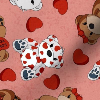 Valentine Teddy Bears Scatter Large