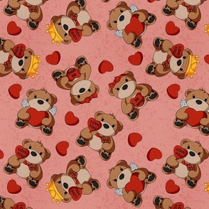 Valentine Teddy Bears Scatter Large