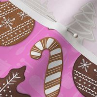 Baking Gingerbread Cookies - Pink