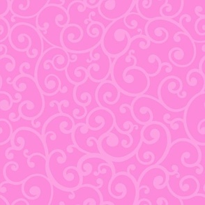 Simple Elegant Scroll - Pink