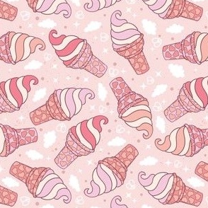 Summer Ice Cream Cotton Candy Sky