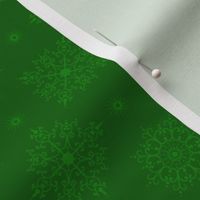Elegant Snowflakes - Green