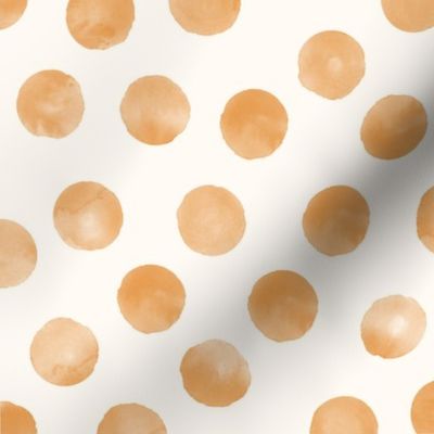 medium dots orange cream background