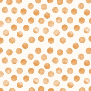 medium dots orange cream background