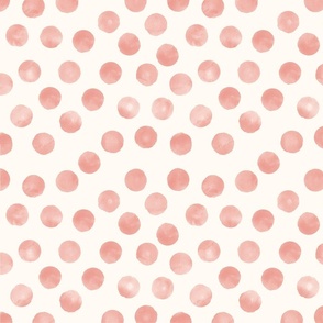 medium dots pink cream background