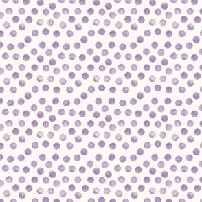 small dots  purple cream background