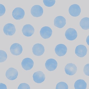 large dots blue gray background