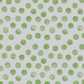 medium dots green gray background
