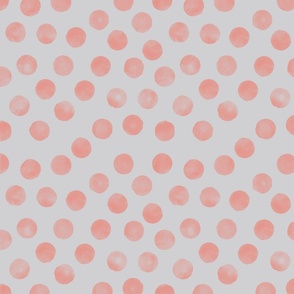 medium dots pink gray background