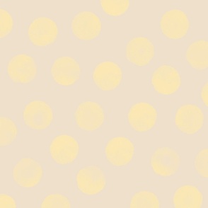 large dots yellow biege background