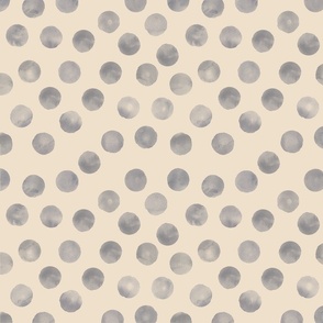medium dots grey biege background