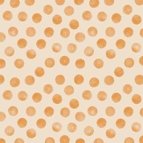 medium dots orange biege background