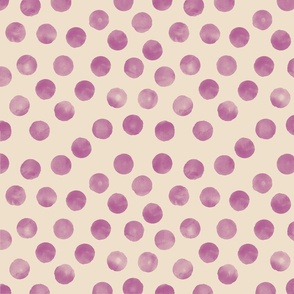 medium dots purple biege background