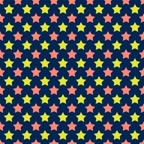 Navy Neon Coral Star